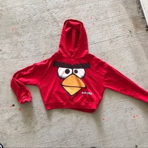 Angry Bird Cropped Hoodie